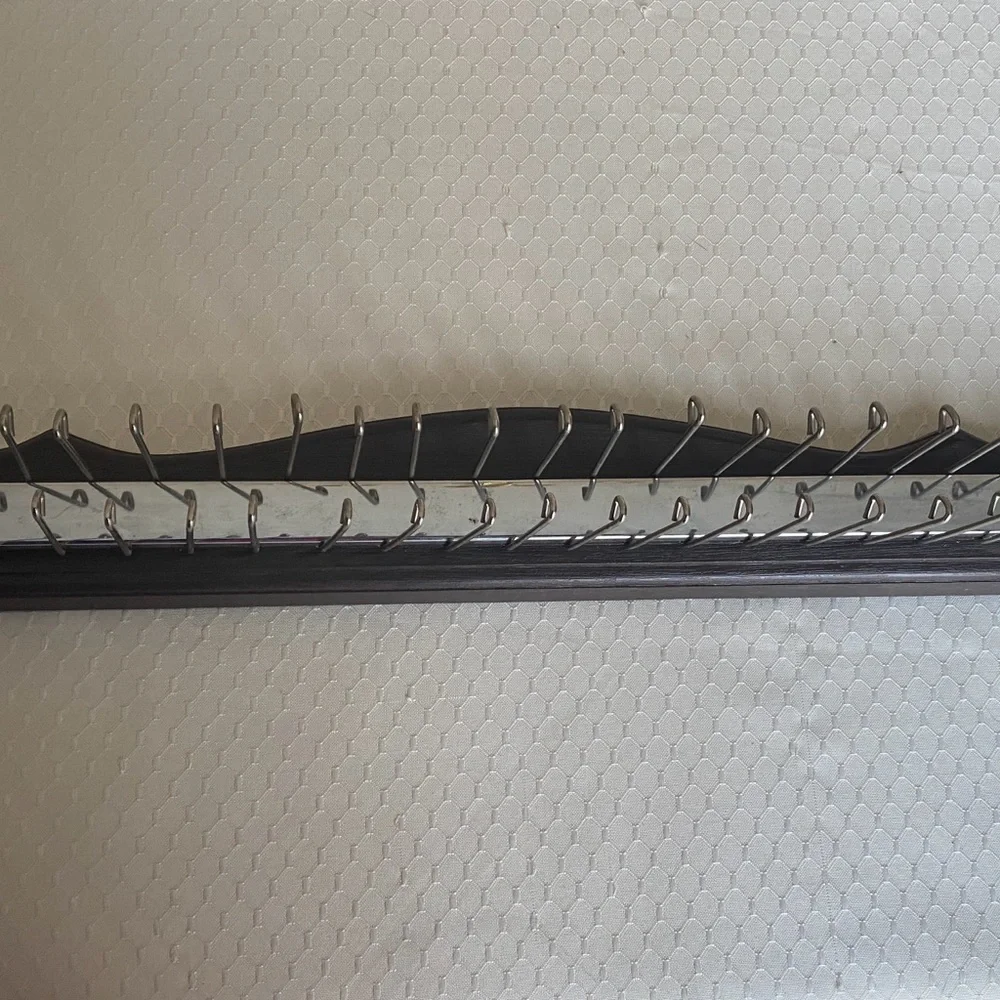 3/$29 - Vintage Tie / Belt / Jewelry / Scarf Wall Mount Rack 36 Hooks